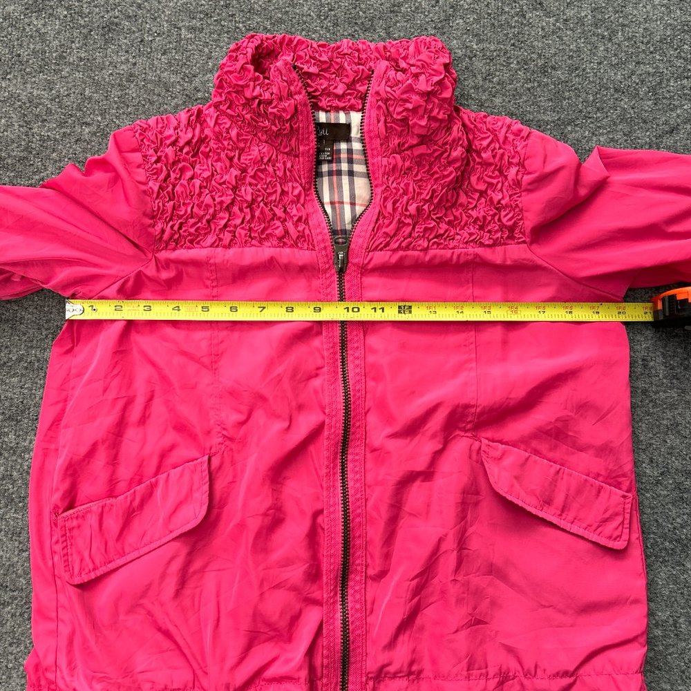 Luii Pink Ruffled Rouched Jacket Size M - Picture 5 of 6